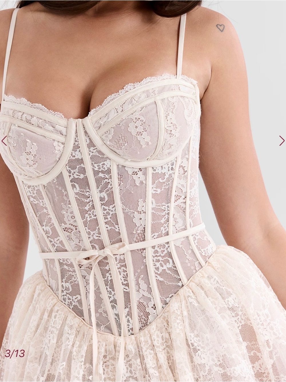 House of CB Blush Pink Lace Corset